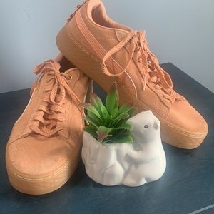 PUMA Smash Platform Sneakers Size 10, color Dusty coral